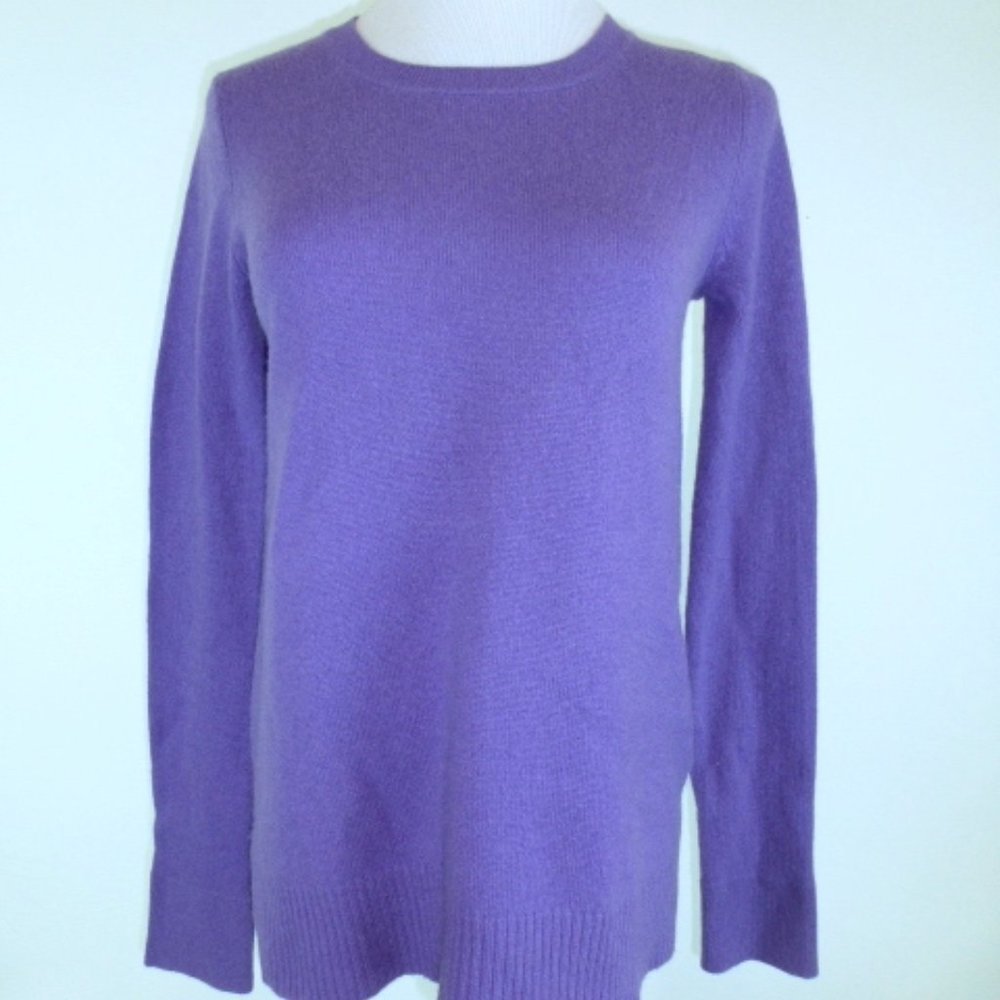 NEIMAN MARCUS purple CASHMERE SWEATER tunic M